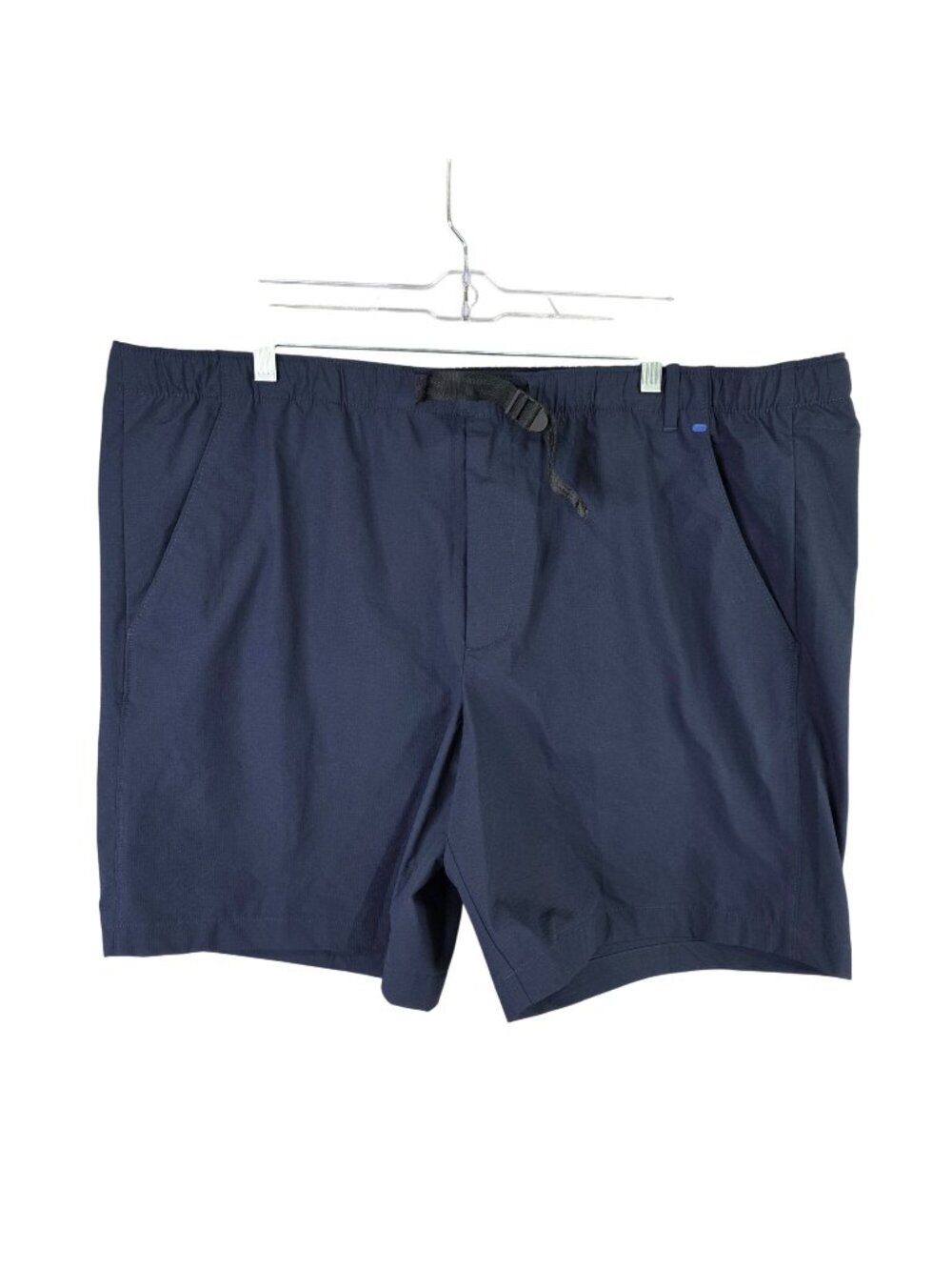 Mens Perry Ellis Motion Navy Water Repellent 4-Way Stretch Nylon Shorts XXL